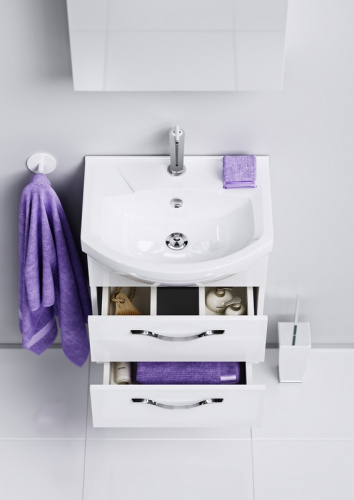 Тумба с умывальником AQWELLA Allegro 50 Белый Agr.01.05/2