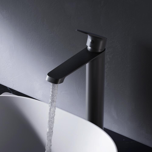 Смеситель для раковины AM.PM Func F8F92022 высокий, черный