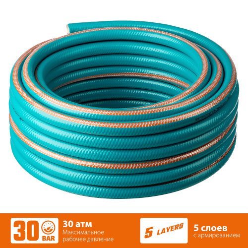 Шланг 3/4 поливочный бухта 25 м GRINDA PROLine EXPERT 5, армированный пятислойный 30атм