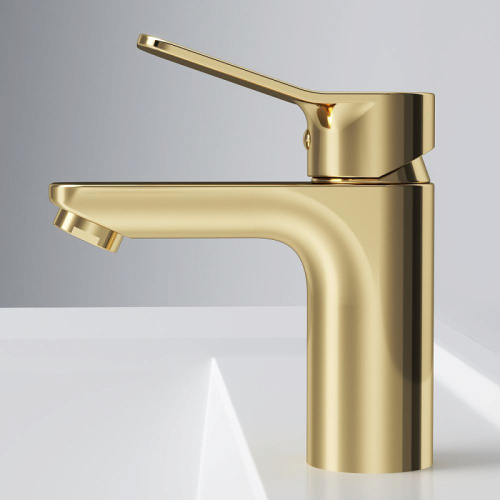 Смеситель для раковины AM.PM X-Joy F85A02199 излив 100 мм, золото