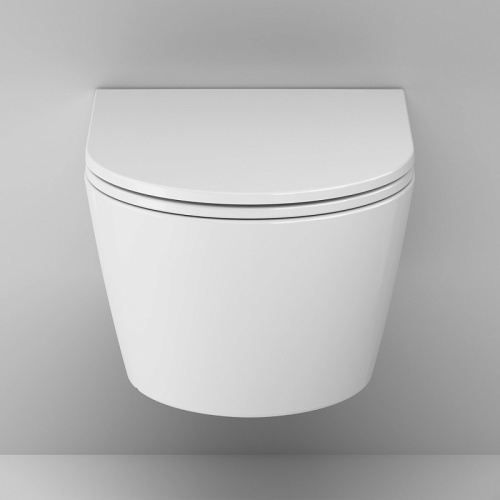 Подвесной унитаз Am.Pm Func C8F1701SC белый, FlashClean безободковый с сиденьем микролифт