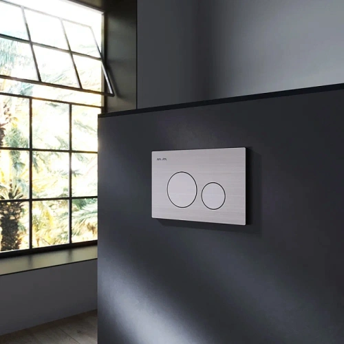 Кнопка для инсталляции пневматическая Am.Pm Pro L I049031 пластик, никель матовый