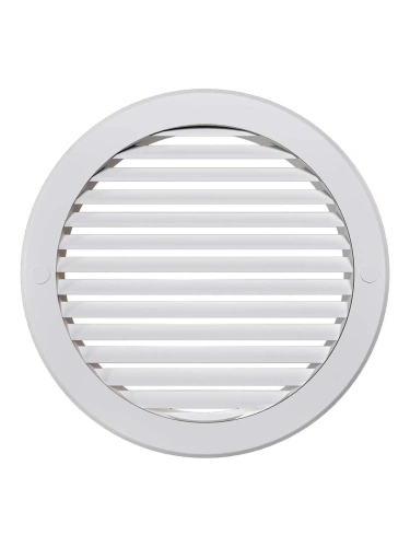 16РК, Решетка вентиляционная круглая D200 вытяжная АБС с фланцем D160