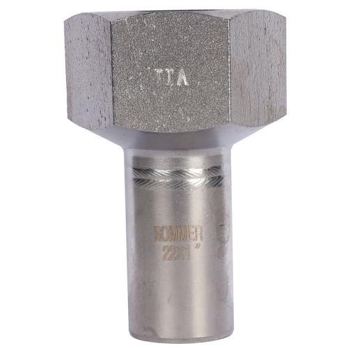 Вставка переходная НПр-ВР 22x1" пресс, нержавеющая сталь Rommer