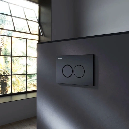 Кнопка для инсталляции механическая Am.Pm ProC L I070138 пластик, черный матовый