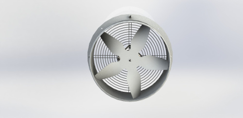 Вентилятор осевой фланцевый ВО-Ф-1,5