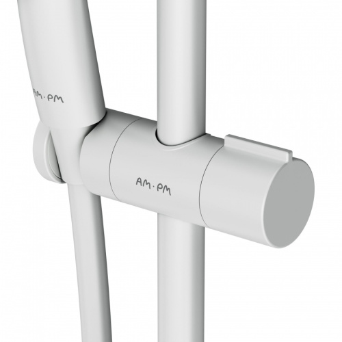 Душевой комплект Am.Pm Gem F0190033 белый: лейка 110 мм, штанга 700 мм, шланг 1750 мм