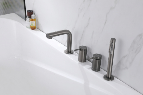 Смеситель для ванны ABBER Emotion AF8813NG на борт ванны, никель