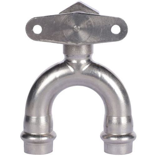 Водорозетка проходная ВПр-ВР 15х1/2" пресс, нержавеющая сталь Rommer