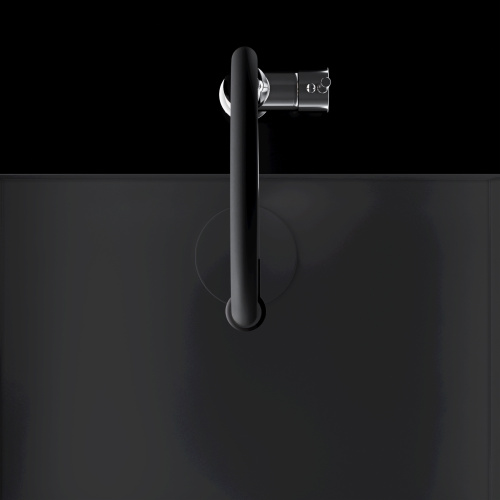 Смеситель для кухни AM.PM Like F8013000 хром, с черным гибким изливом