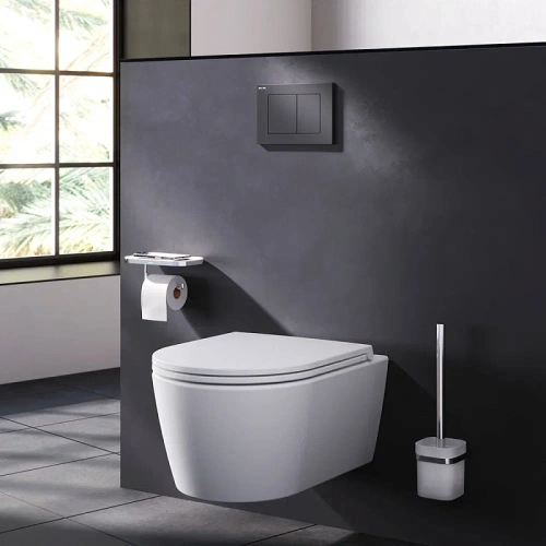 Кнопка для инсталляции механическая Am.Pm PrimeFit S I090238 пластик, черный матовый