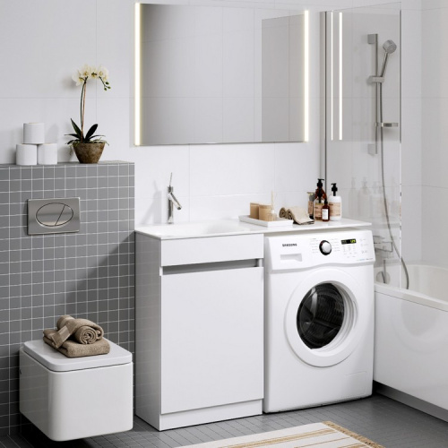 Тумба с умывальником AQWELLA Forma 115 Белый FOR0105KL