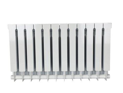 Биметаллический радиатор STOUT VEGA 500 - 12 секций, боковое, белый RAL 9016