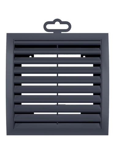 1515РРН сер, Решетка наружная ASA вентиляционная вытяжная 150х150, серая