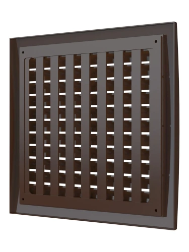 2525РРПН кор, Решетка наружная ASA вентиляционная регулируемая 250х250, коричневая