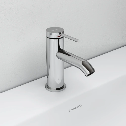 Смеситель для раковины Abelsberg Fluida ERF22001CH, глянцевый хром