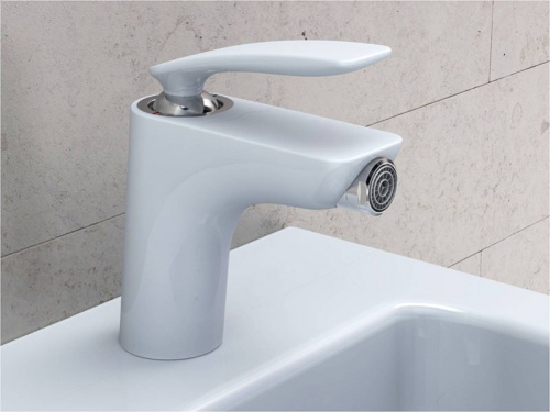 Смеситель для биде Kludi Balance 522169175 Белый/Хром, донный клапан