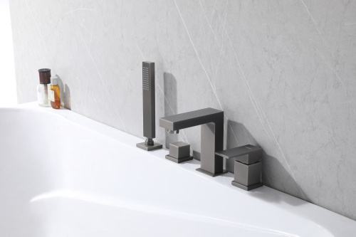 Смеситель для ванны ABBER Daheim AF8213NG на борт ванны, никель