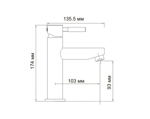 Смеситель WasserKraft Main 4104 для раковины