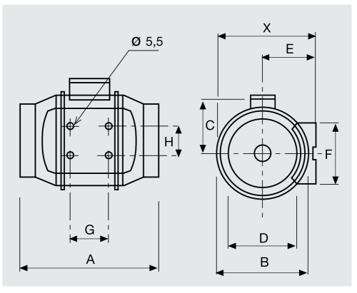 Вентилятор канальный TD-800/200 N Soler & Palau
