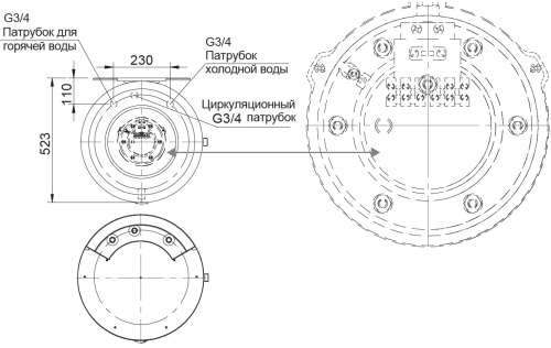 Бойлер косвенного нагрева Stout 150 литров, ТЭН 2,4 кВт, настенный
