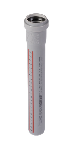 Труба 40 длина 250 мм PP HTEM Ostendorf внутренняя канализация