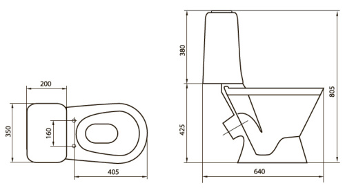 Унитаз-компакт Sanita Самарский (Стандарт)