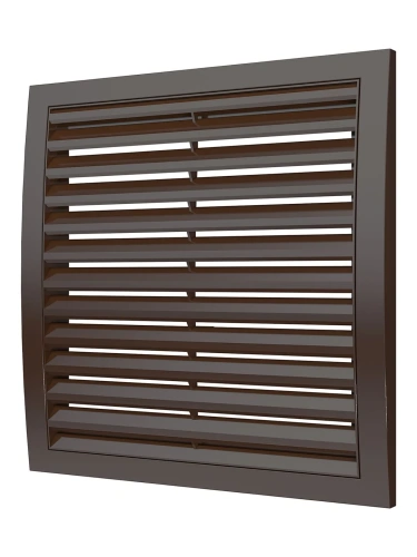 2525РРН кор, Решетка наружная ASA вентиляционная вытяжная 250х250, коричневая