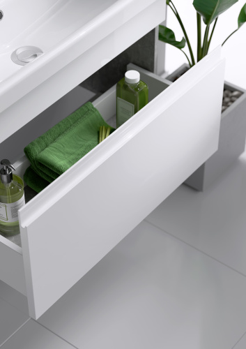 Тумба с умывальником AQWELLA Smart 60 Бетон светлый SRT0106BS