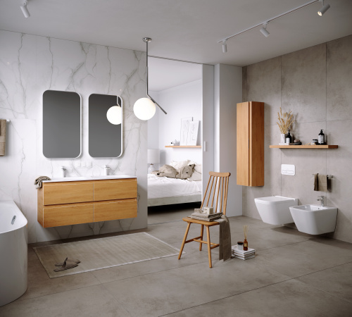 Пенал AQWELLA Accent  35 дуб золотой  ACC0535DZ