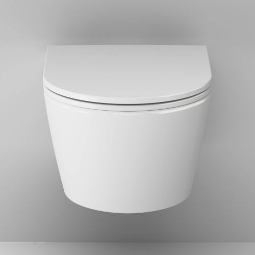 Подвесной унитаз Am.Pm Func C8F1700SC белый, FlashClean безободковый с сиденьем микролифт