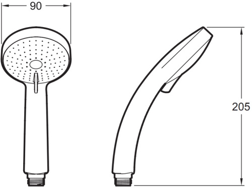 Душевая лейка Jacob Delafon Citrus E12902-CP хром