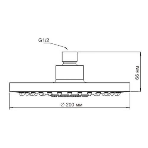 Верхний душ WasserKraft A029