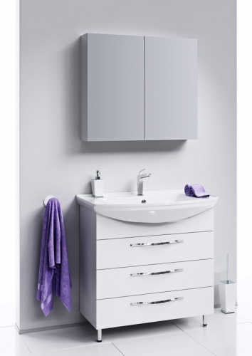 Тумба с умывальником AQWELLA Allegro 76 Белый Agr.01.07/3