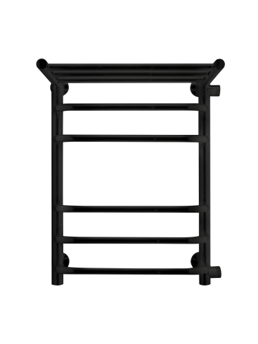 Полотенцесушитель Indigo Brace с полочкой 457x600, черный муар