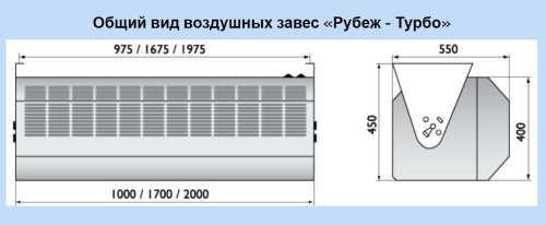 Воздушно-тепловая завеса Арктос Рубеж-Турбо-2024