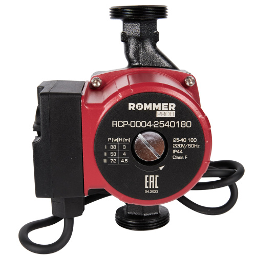 Циркуляционный насос Rommer PROFI 25/40-180 мм, до 60 л./мин.