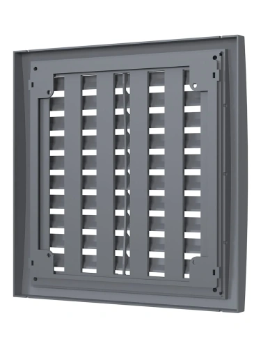 2020РРПН сер, Решетка наружная ASA вентиляционная регулируемая 200х200, серая