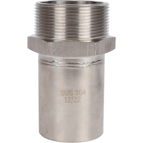 Вставка переходная НПр-НР 54x2" пресс, нержавеющая сталь Rommer