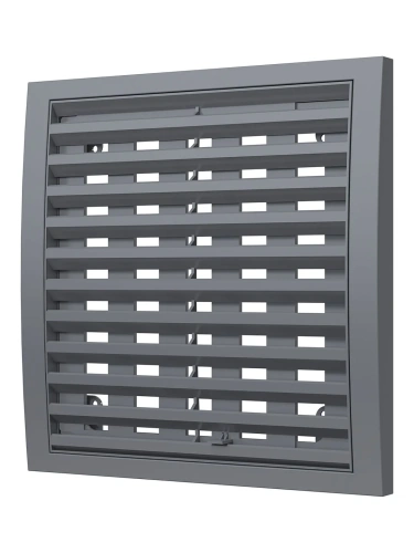 2020РРПН сер, Решетка наружная ASA вентиляционная регулируемая 200х200, серая