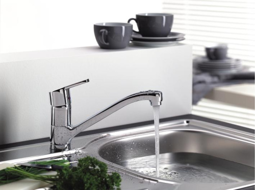 Смеситель для кухни Kludi Logo Neo 379130575 хром, низкий