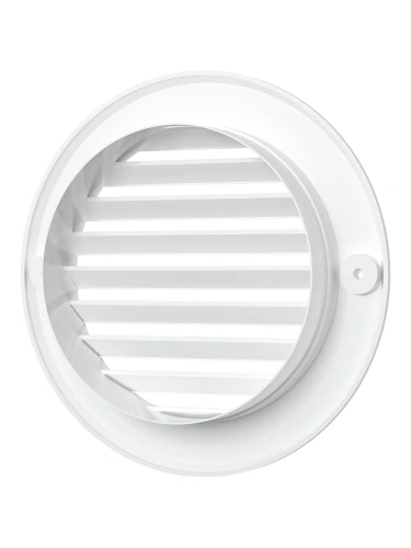 10РК, Решетка вентиляционная круглая D136 вытяжная АБС с фланцем D100