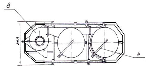 Пылеулавливающий агрегат ПУАД-2000П с рукавным фильтром, на 380В, передвижной