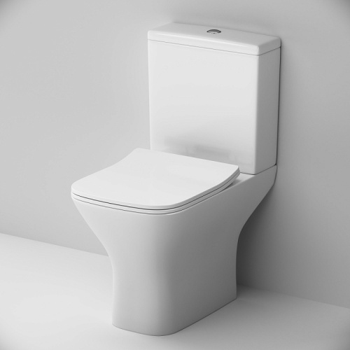 Унитаз-компакт Am.Pm Gem C908601SC белый, FlashClean безободковый с сиденьем микролифт