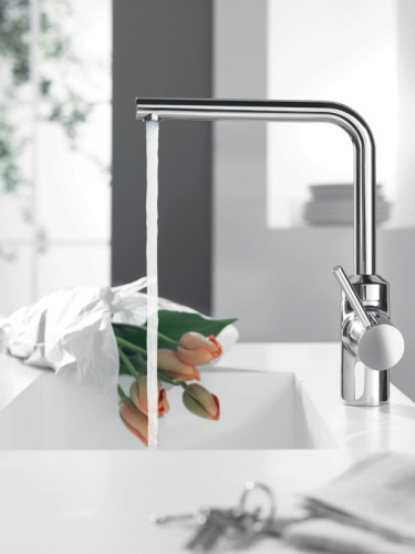 Смеситель для кухни Kludi L-Ine 428140577 хром, монтаж на 1 отверстие