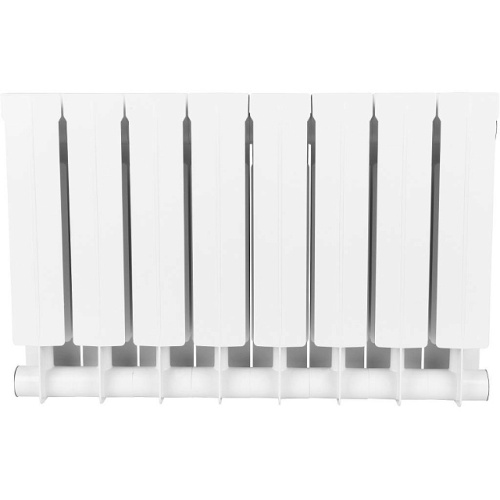 Биметаллический радиатор STOUT STYLE 350 - 8 секций, боковое, белый RAL 9010