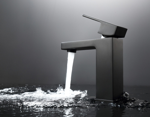 Смеситель для раковины ABBER Daheim AF8210B черный матовый