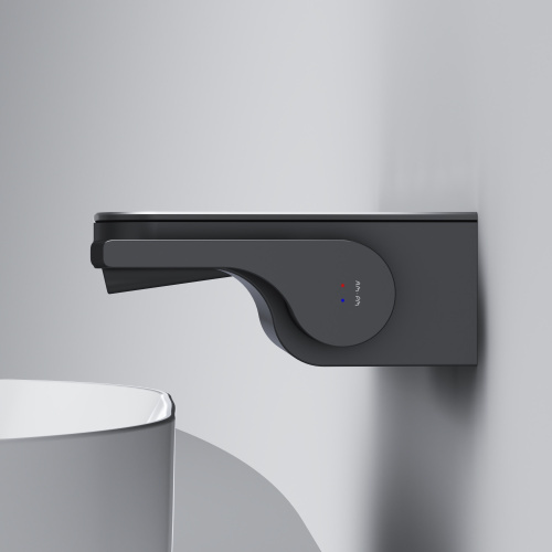 Смеситель для раковины Am.Pm Func F8F72722 встраиваемый с полкой и каскадным изливом, черный