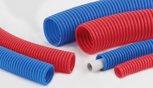 Гофра для трубы 25 (диаметр 40) красный