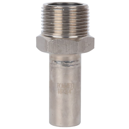 Вставка переходная НПр-НР 18x3/4" пресс, нержавеющая сталь Rommer